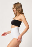 Weißes 2920 High Waist Bauchweg Rücken Slip Laser Korsett