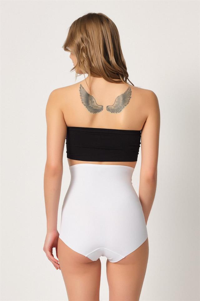 White  2920 High Waist Abdominal Backed Slip Laser Corset