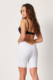 White  2927 Belted Leg Laser Corset with Waist Neckline