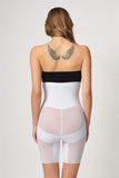 White  2929 Double Lace Leg Laser Corset