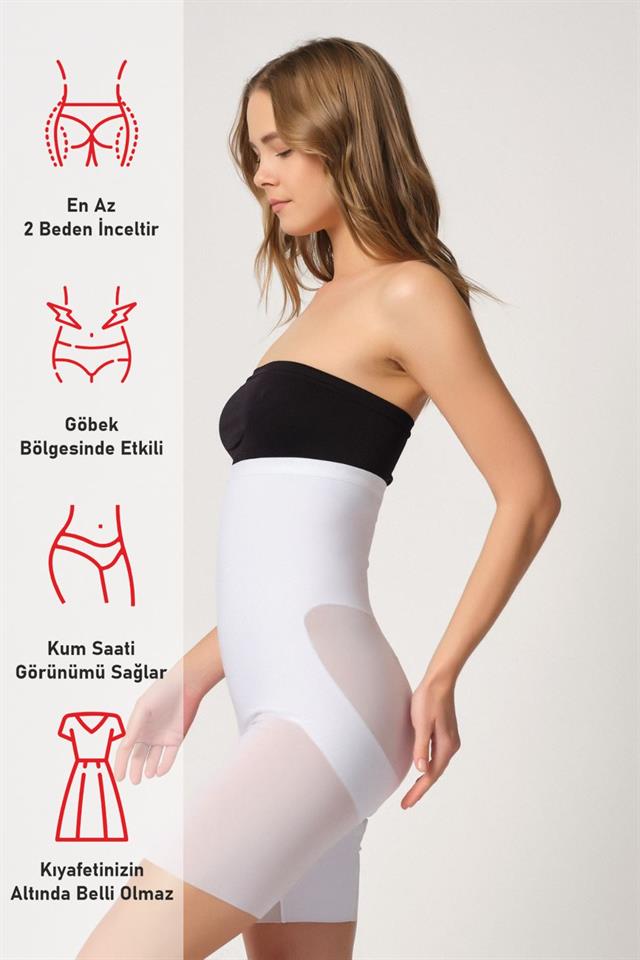 White  2929 Double Lace Leg Laser Corset