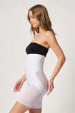 White  2929 Double Lace Leg Laser Corset