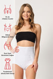 White  2931 Belly Balen Backed Slip Laser Corset