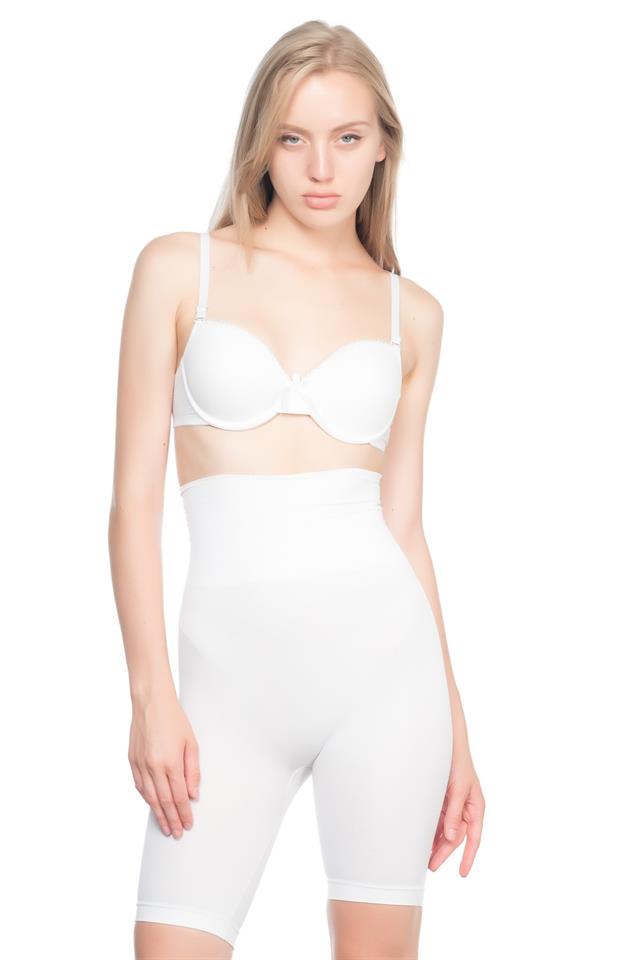 Weiße 3200-Hose unter weichem Doppel-Boxerkorsett