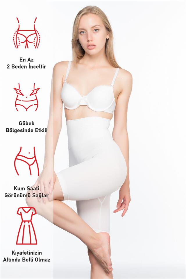 Weiße 3200-Hose unter weichem Doppel-Boxerkorsett