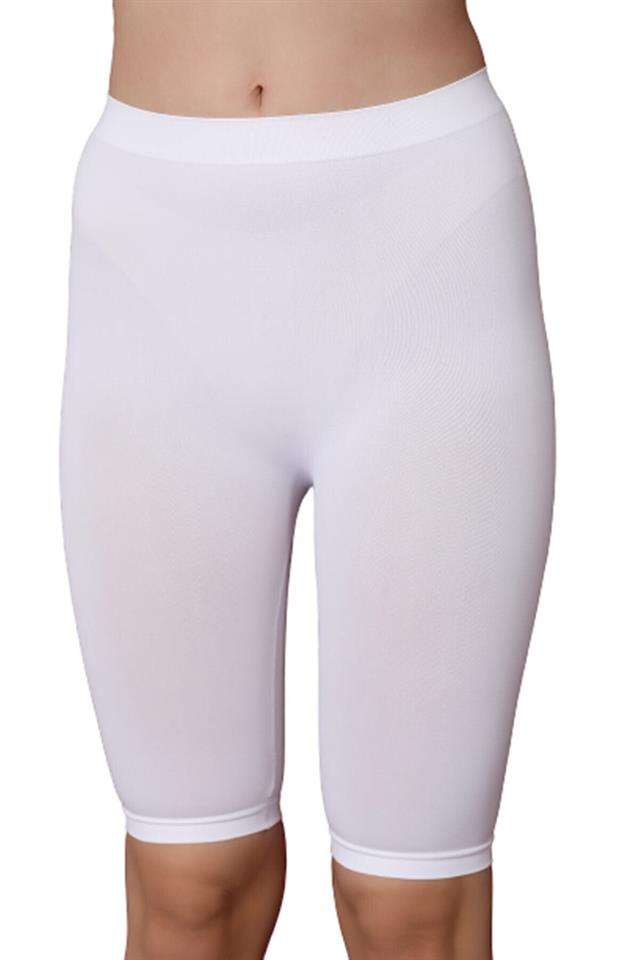 Weiße weiche Capri-Leggings 3856