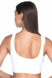 White  4021 Padded Thick Strap Bra Corset