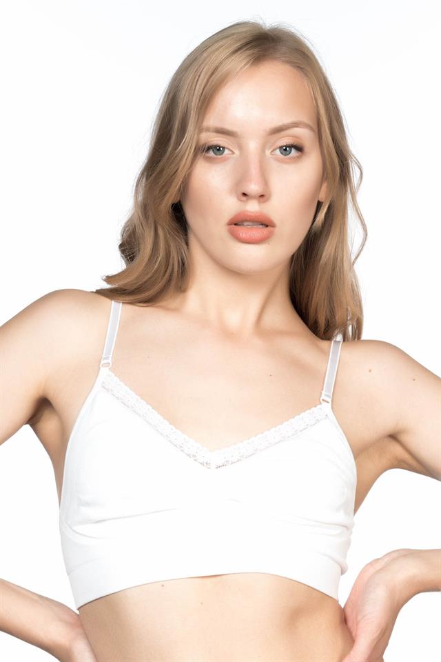 Weißes 4035 Agrafted Minimizer Korsett