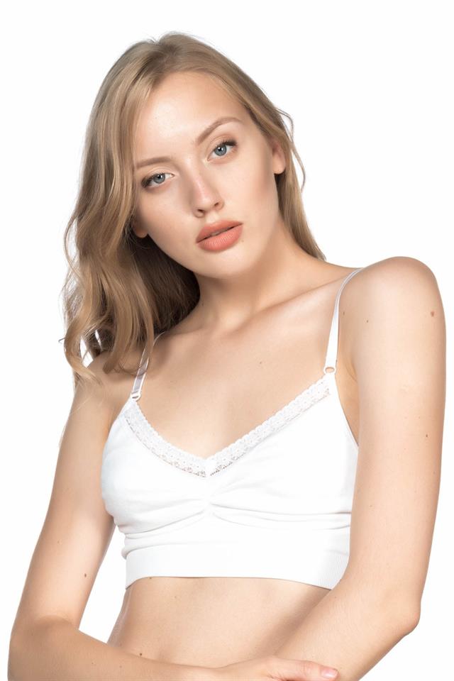 Weißes 4035 Agrafted Minimizer Korsett