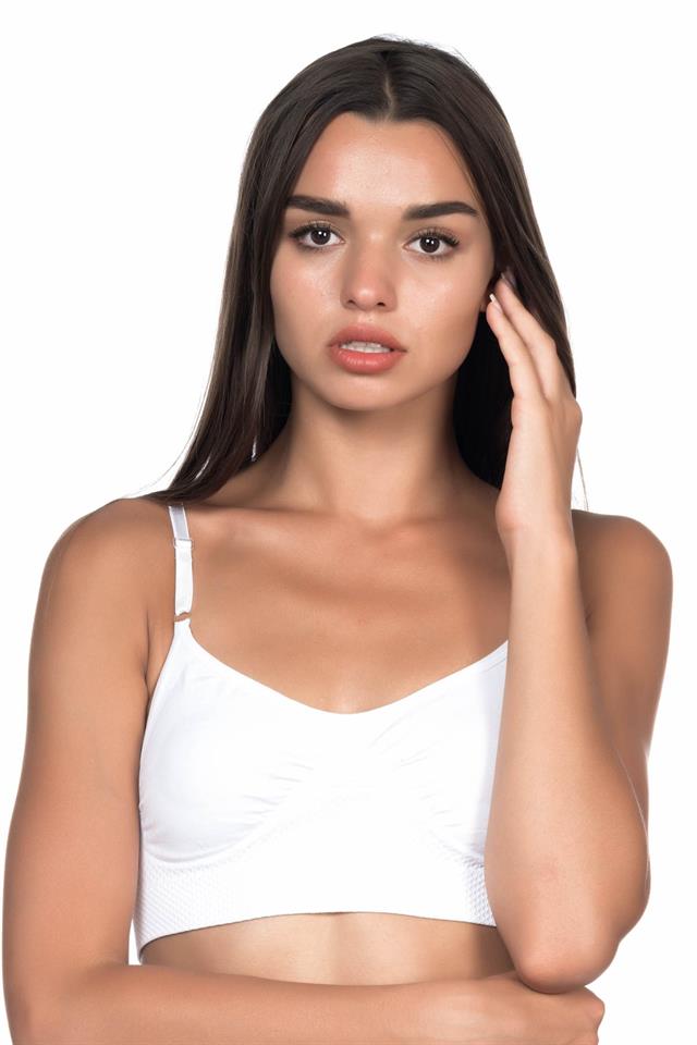 Weißes 4040 Agrafted Minimizer Korsett