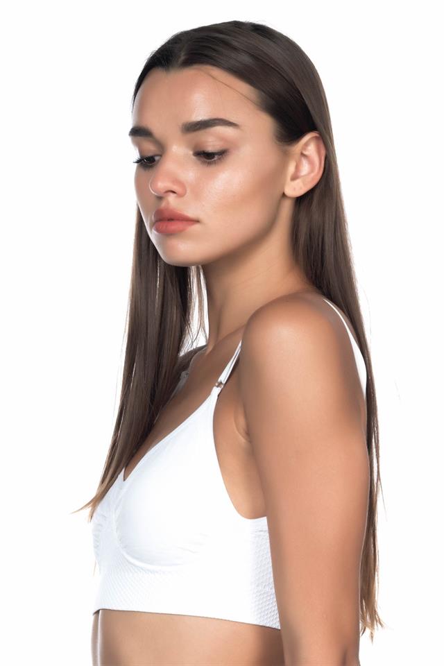 Weißes 4040 Agrafted Minimizer Korsett