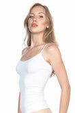 White  5011 Soft Ripped Tank Top
