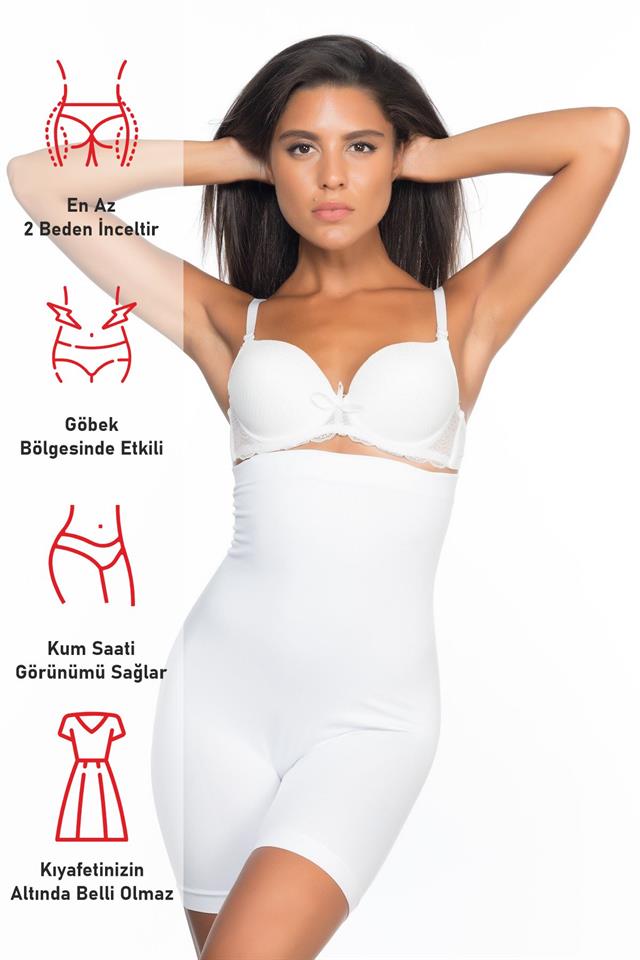 White Enamel 2007 High Waist Leg Corset