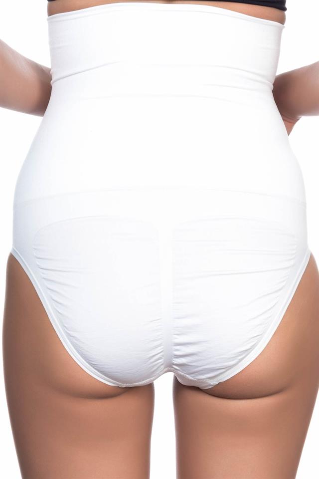 White Enamel 2009 High Waist Double Slip Corset