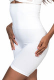 White Enamel 2014 High Waist Double Leg Corset