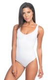 White Enamel 2018 Thick Strap Body Corset