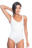 White Enamel 2018 Thick Strap Body Corset