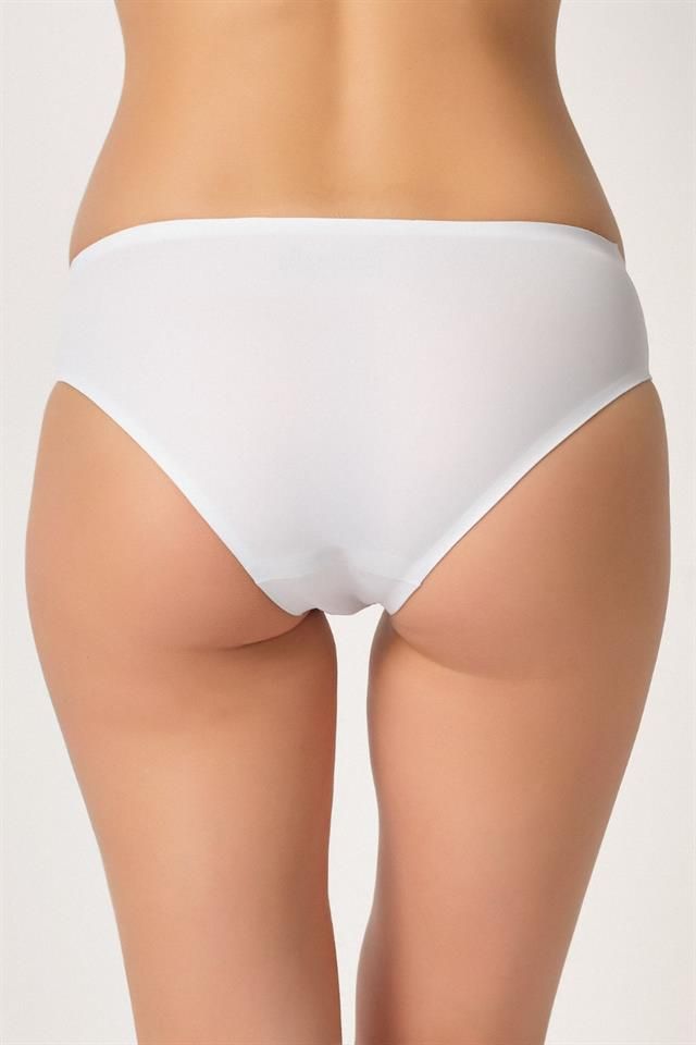 White Enamel 2803 Bonding Laser Cut Panties