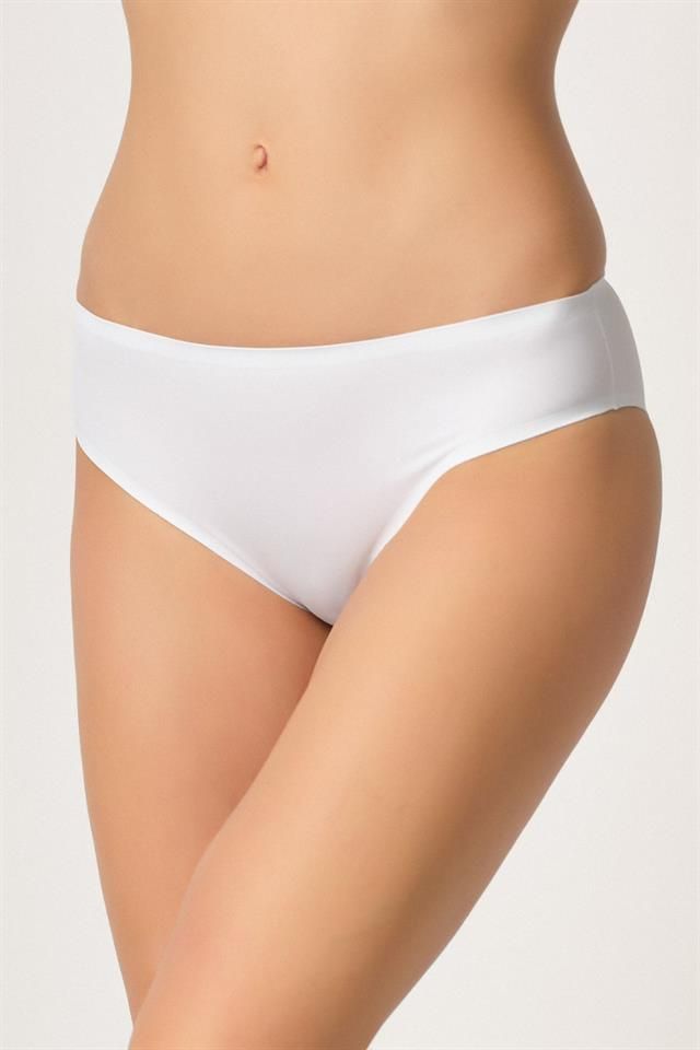 White Enamel 2803 Bonding Laser Cut Panties