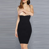Women's Black Long Dress Corset 5901