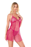 Damen-Nachthemd aus Satin und Spitze