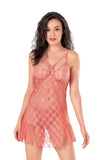 Damen-Nachthemd aus Satin und Spitze