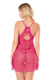 Damen-Nachthemd aus Satin und Spitze