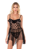 Damen-Nachthemd aus Satin und Spitze