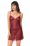 Kurzes Damen-Nachthemd aus Jacquard-Stoff