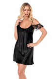 Kurzes Nachthemd aus Satin für Damen
