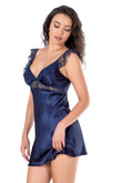 Kurzes Nachthemd aus Satin für Damen