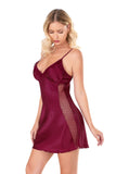 Kurzes Nachthemd aus Satin für Damen