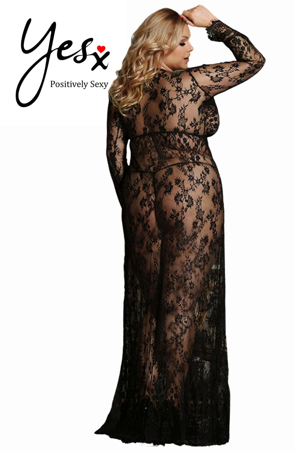 YesX YX826 Long Gown & Thong