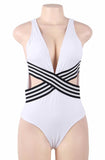 YesX YX962 One Piece Swimsuit White