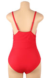 YesX YX967 One Piece Swimsuit Red