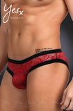YesX YX974 Men's Brief Red/Black