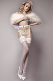 Ballerina 588 Ivory Hold Ups