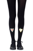 Zohara "Fruit Cocktail" Black Print Tights