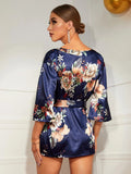 Floral Patterned Dressing Gown
