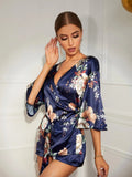 Floral Patterned Dressing Gown