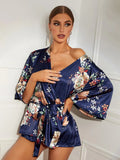 Floral Patterned Dressing Gown
