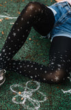 Zohara "Hollywood Boulevard" Black Tights