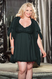 Shirley of Hollywood X3595 Black 3 Piece Babydoll