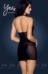 Yesx YX166 2pc Dress & Thong Black