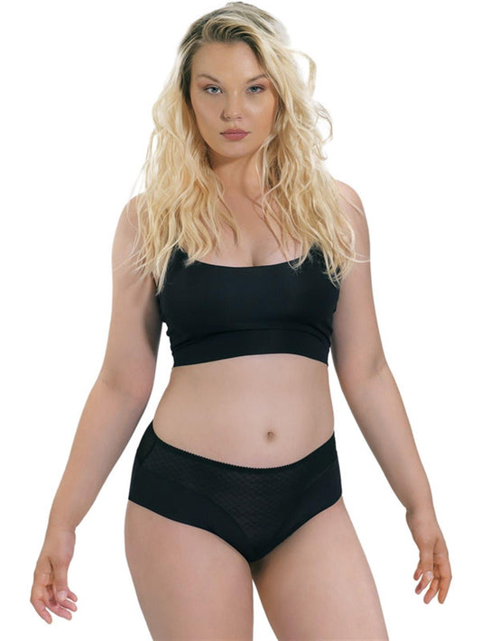 Big Size Laser Cut Seamless Transparent Bikini Women Panty 4492